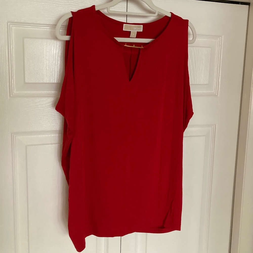 Michael Kors red top medium